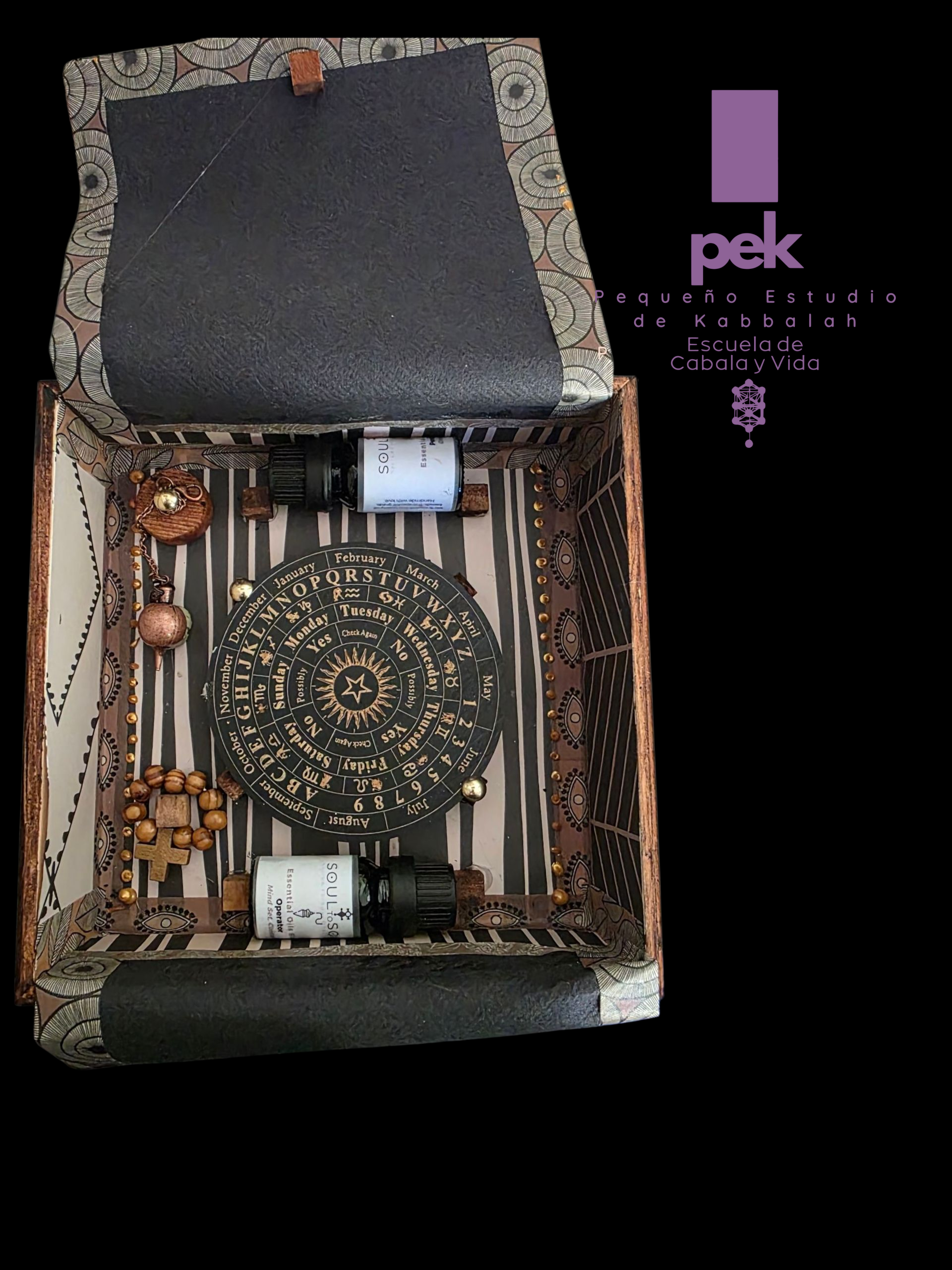Caja de Radiestesia con Pendulo frances